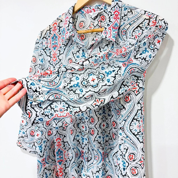 REITMANS Multicolored scheer blouse with open sleeves - Picture 8 of 9